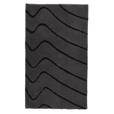 Promotion Tapis De Bain Aquanova Zita Gris Foncé