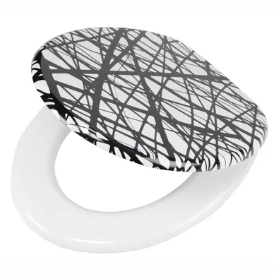 Abattant WC Tiger Fiber Bois Blanc/Noir Acheter Direct