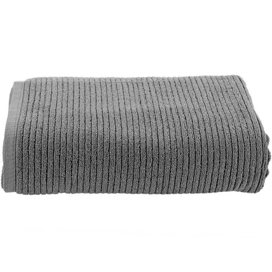 Achat Immédiat Serviette de douche Akouarel Linio Gris (70 x 140 cm)