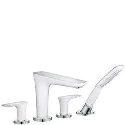 PuraVida Set de finition Mélangeur 4 trous pour montage sur bord de baignoire (15446400) Meilleure Vente