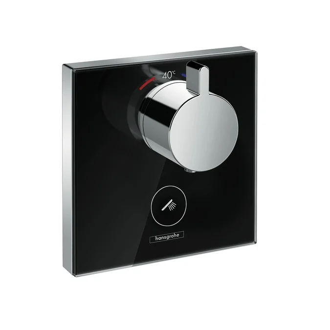 Affaire À Saisir Set de finition en verre pour mitigeur thermostatique ShowerSelect E encastré haut débit avec une sortie permanente