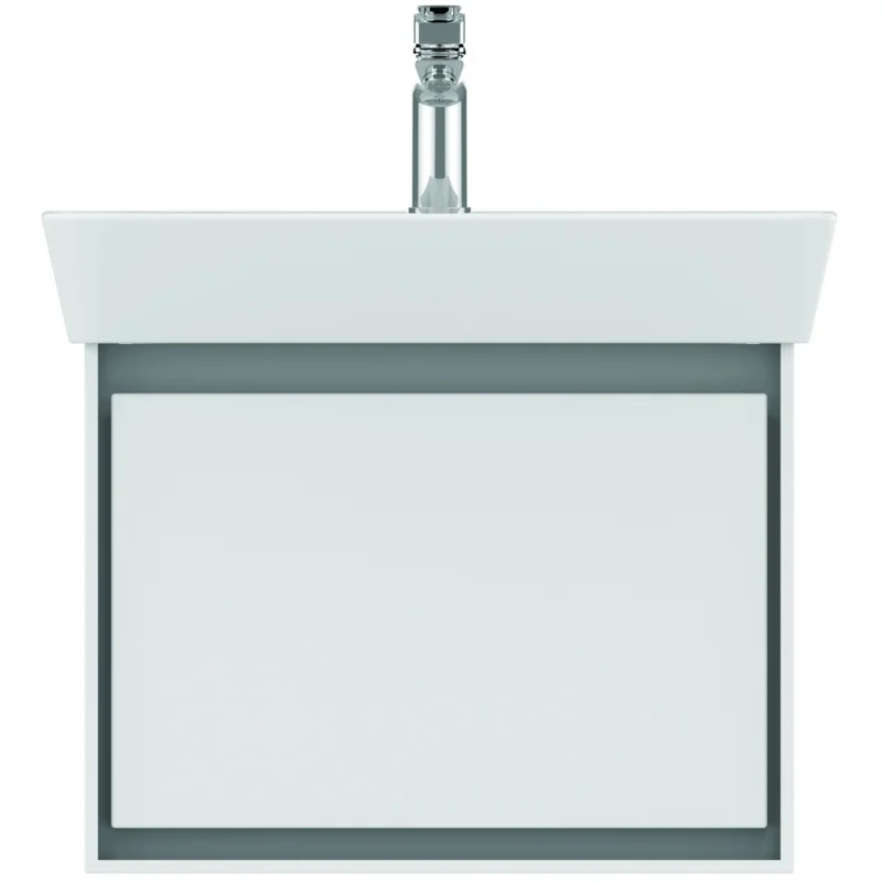 Offre Du Jour CONNECT AIR Meuble pour lavabo Cube 60 cm, 400 x 535 x 412 mm, Couleur Gris plume brillant (E0846EQ)