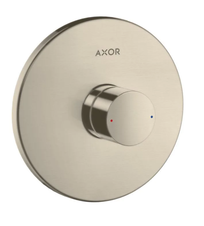 Prix Choc UNO Set de finition pour mitigeur douche encastré, poignée zéro, nickel bossé (45605820)