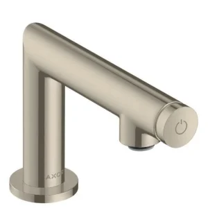 UNO Robinet de lave-mains Select eau froide sans tirette ni vidage, nickel brossé (45130820) Dernière Chance