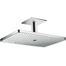 Douche de tête 460 x 300 mm 3jet avec raccord plafond 100 mm, rosace carrée (35281000) Populaire