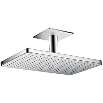 Douche de tête 460 x 300 mm 1jet avec raccordement plafond 100 mm, rosace carrée (35277000) Commande En Gros