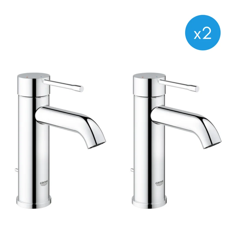 Remise Essence - Lot de 2 Mitigeurs monocommande 1/2" lavabo Taille S (23591001-DUO)