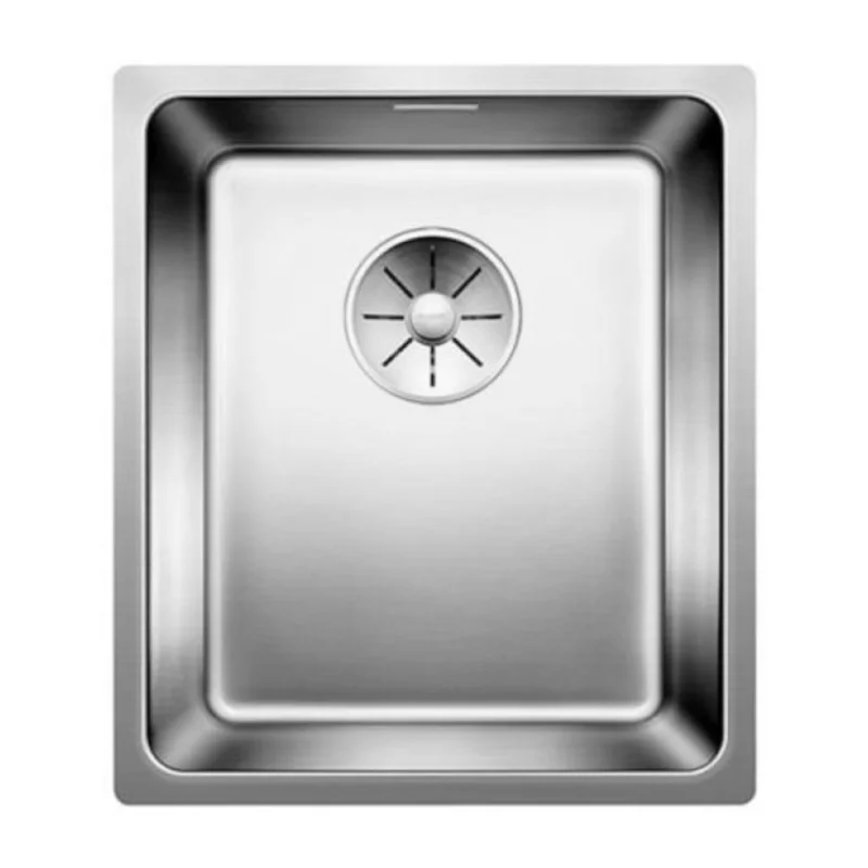 Affaire À Saisir Evier ANDANO-U 340-U en Acier inoxydable satiné, grande cuve avec vidage manuel 38x44cm (522955)