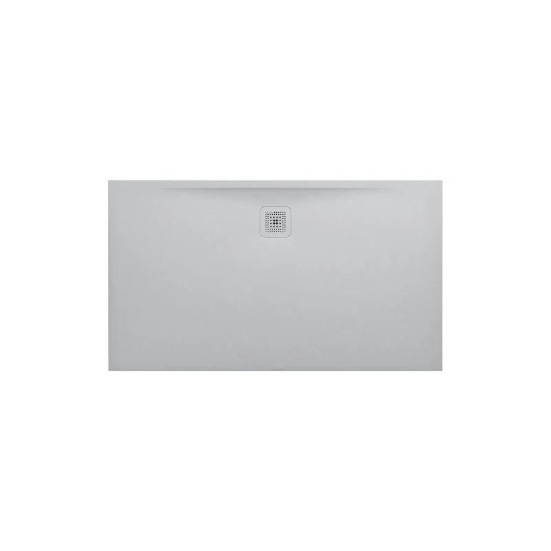 Offre Spéciale Receveur de douche en gel coat Marbond, extra-plat, évacuation sur le côté long 140x90, Gris mat (H2109590770001)