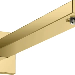 Acheter En Ligne Bras de douche Square M 1/2" 389mm, Aspect Doré poli (27694990)