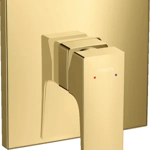 Acheter Direct Metropol Set de finition pour mitigeur douche encastré, poignée manette, Aspect Doré poli (32565990)
