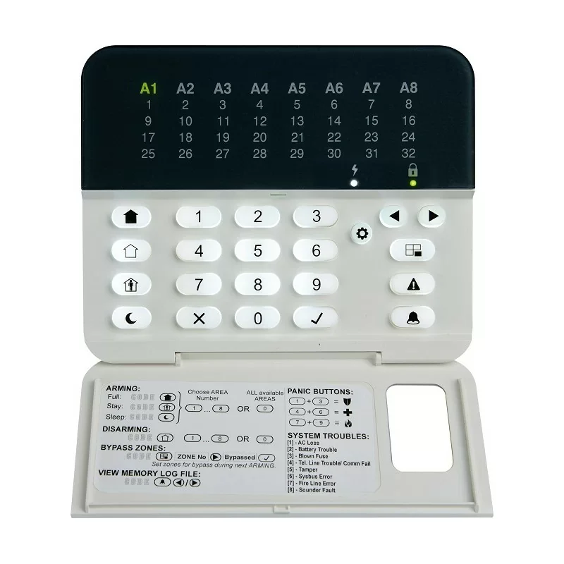 Teletek Eclipse LED32 Clavier avec indication par LED des zones à problème Prix Cassé