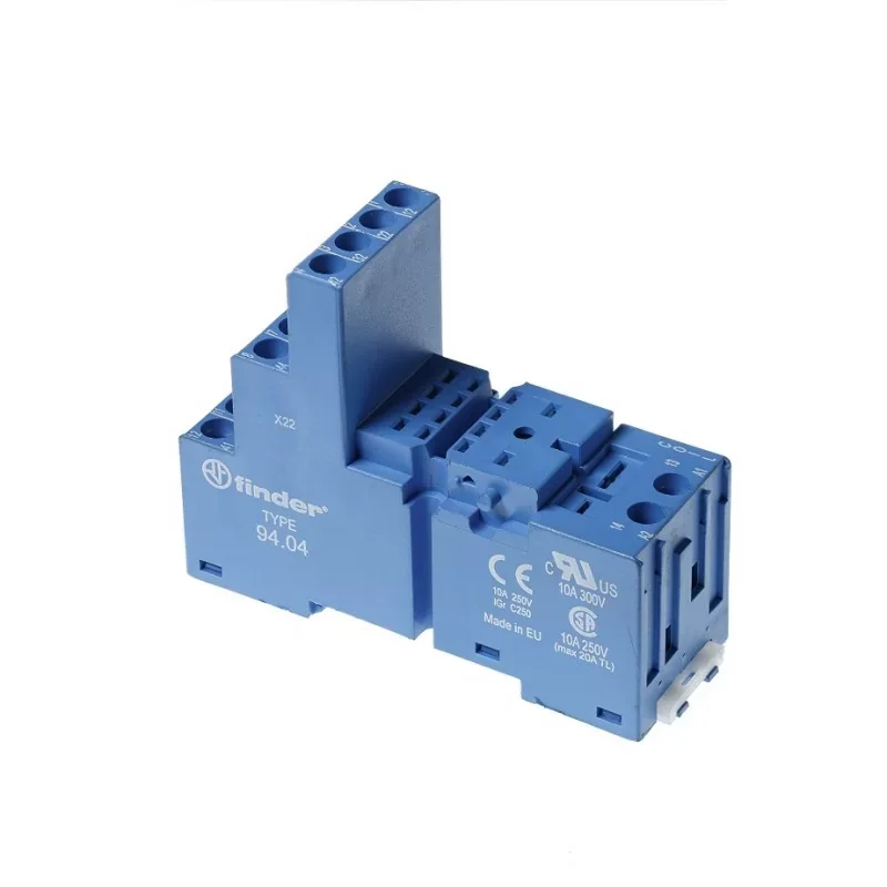 Authentique Finder 9404SMA - Embase Relais rail DIN - Série 55/85 - étrier Métal