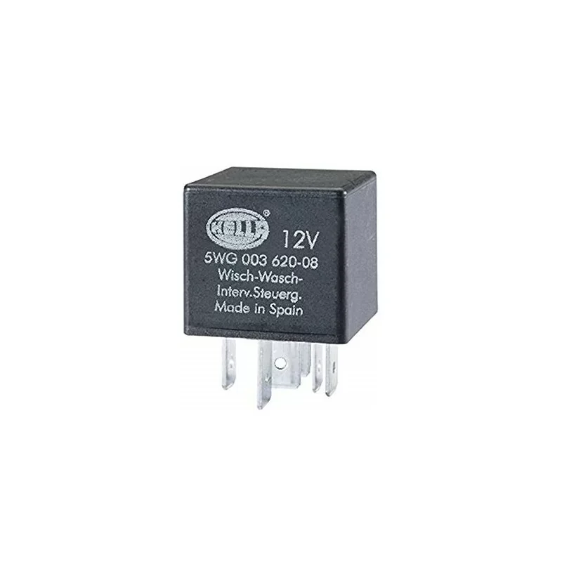 Hella 5WG 003 620-087 - Relais automobile - intervalle d‘essuyage - 12V Vente Directe