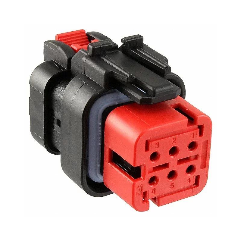 Amp 776531-1 Connecteur automobile PLUG ASSY 6P 20-18AWG - Rouge Meilleure Vente