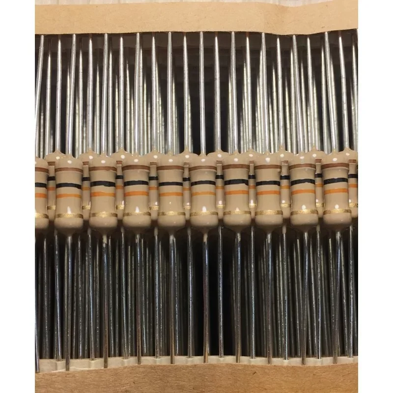 Amp CFR100J10K - 10 x Résistances traversantes 10k? 1W ±5% Axial 500V - Série CFR Achat Immédiat