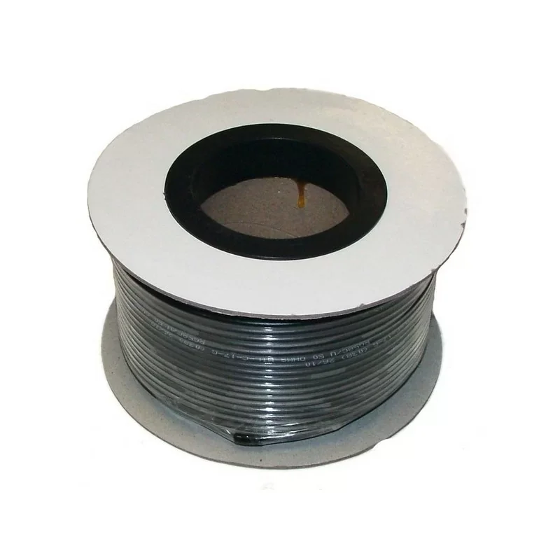 Solde ID Cables 17P100 - 100m Câble Coaxial 17dB extérieur CU/FE PHYS 75 Ohms PE - noir