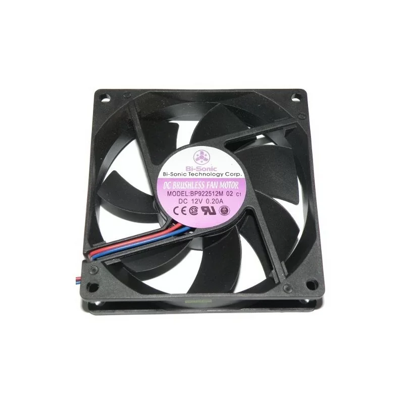Nouveauté Bi-Sonic BP922512M - Ventilateur DC 12V 0.20A - 34 dBA - 50.5 cu.ft/min - 92 x 92 x 25 mm