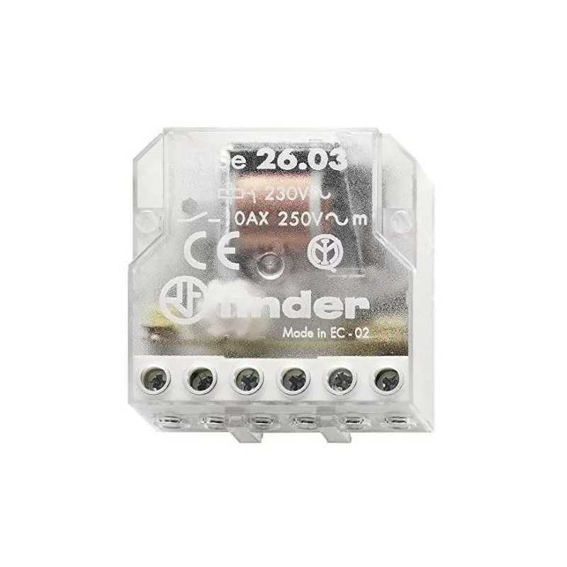 Finder 260380240000 - Télérupteur boite - 1NO+1NC - 24VAC 10A - IP20 Must-Have