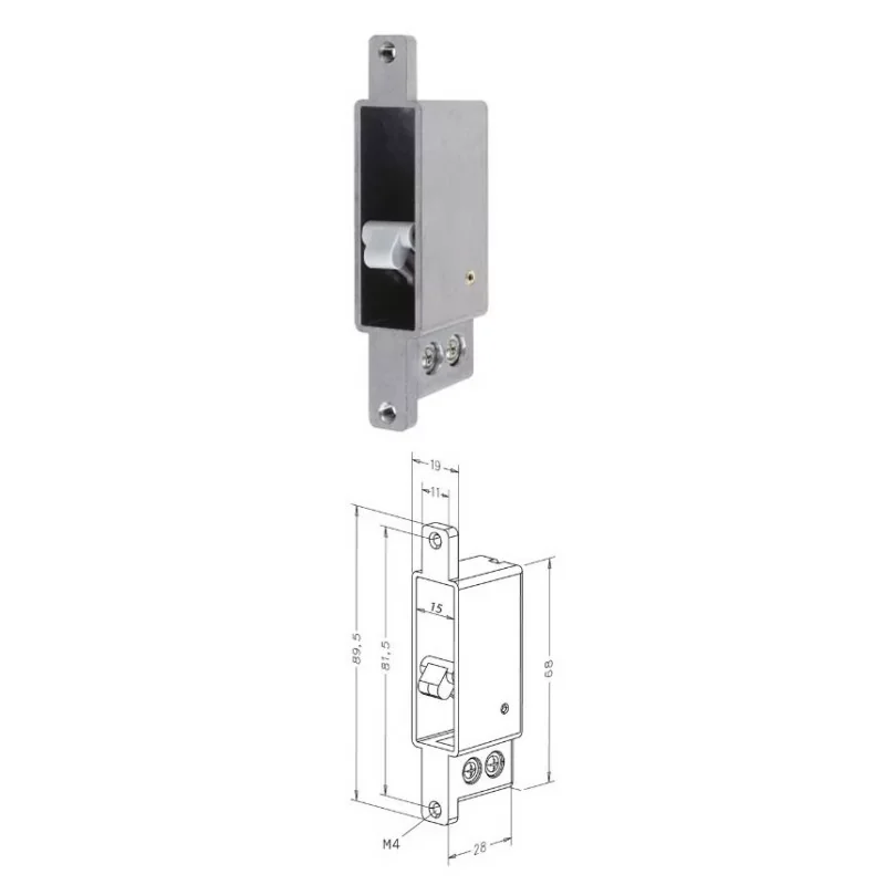 Assa Abloy 875-10-------00 Contact pour pêne dormant 875 - 4 Mètres - Sans tétière - effeff Pas Cher