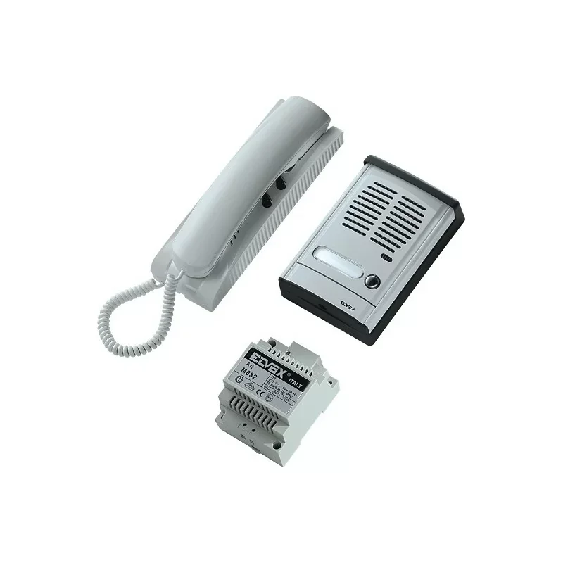 Bon Marché Elvox 884H Kit poste porte entrée - 1 usager - audio - blanc/Gris