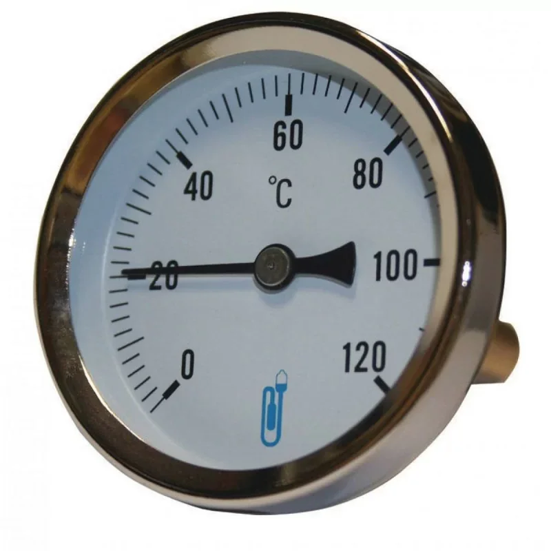 Must-Have Distrilabo 74A45402D Thermométre Axial 0-120° Ø80mm - plongeur 40mm - tube filté 15x21