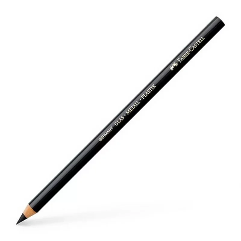 Faber-Castell 115999 - Boite de 12 Crayons noir pour verre/metal/plastique Expédié Aujourd'hui