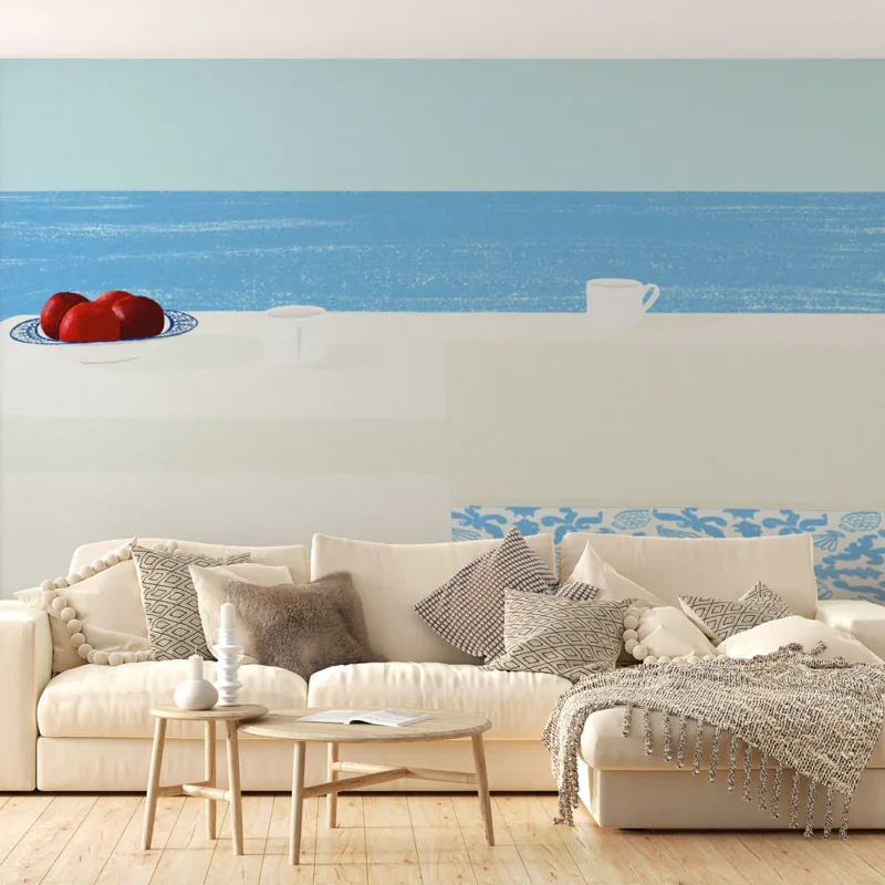 Prix Promo Papier peint bord de mer Minimalisme et sérénité